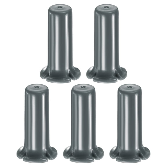 Uxcell 5-Pack Drip Irrigation End Plugs, 1/2 Inch Push-to-Fit Quick Connect End Cap Fittings [Gray]