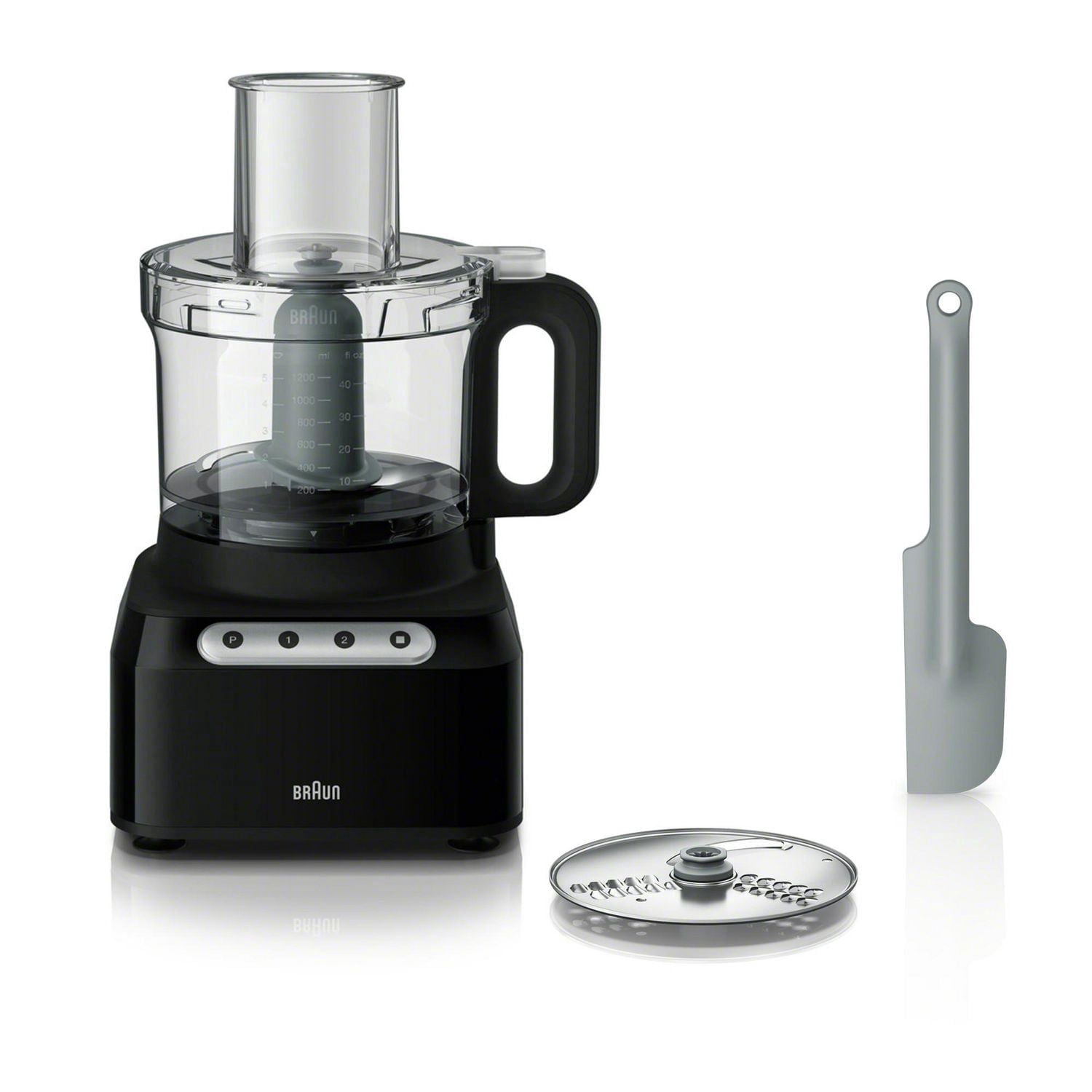Braun FP3101BK Easy Prep 8-Cup Food Processor, Black