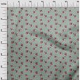 thumbnail image 2 of oneOone Silk Tabby Fabric Leaves & Flower Floral Print Sewing Fabric BTY 42 Inch Wide, 2 of 4