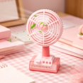 thumbnail image 1 of EGNMCR Fan, Ceiling Fan, Desk Fan, Portable Fan Cartoons Fruit Printed Base Three-gear Large Wind Tone Desktop Small Desk Fan Fruit Rechargeable Small Fan Plasti c fan, 1 of 6