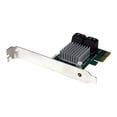 thumbnail image 1 of StarTech.com 4 Port PCI Express 2.0 SATA III 6Gbps RAID Controller Card with HyperDuo SSD Tiering - PCIe SATA 3 Controller Adapter (PEXSAT34RH) - Storage controller (RAID) - 4 Channel - SATA 6Gb/s - low profile - RAID RAID 0, 1, 10, JBOD - PCIe 2.0 x2 - for P/N: ST521PMINT, 1 of 5