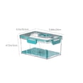 thumbnail image 3 of Vacuum Sealed Food Storage Container Set | Airtight Plastic Jars with Timer Lock, Water-Draining Lid, 2 Pack, Gray Green, 9.84x6.89x5.12 in, 3 of 6