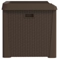 thumbnail image 5 of vidaXL Garden Storage Box Brown 125 L PP, 5 of 5