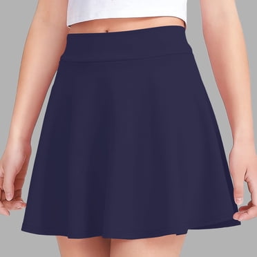 Miqool Jupes-short pour Filles, Jupe de Tennis Élastique à Taille Haute, Shorts de Sport Athlétiques pour Golf et Entraînement