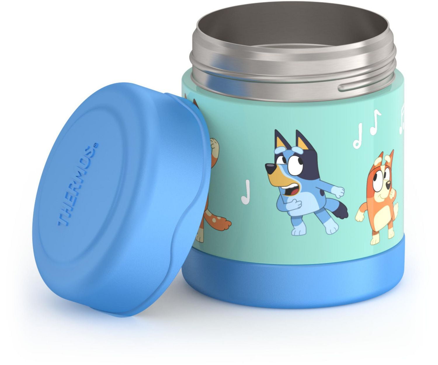 Thermos Funtainer Pot Alimentaire Isolé Sous Vide en Acier Inoxydable de 10 Oz, Bluey