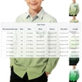 thumbnail image 2 of RXMEKW Chemise à Manches Longues Imprimée de la Saint-Patrick pour Garçons avec Col Rabattu, 95 % Coton 5 % Élasthanne, Vert, 2 of 7