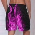 thumbnail image 4 of Mens Shorts, Mens Casual Independence Day Printed Drawstring Trouser Beach Shorts Pants with Pocket, 4 of 4