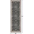 thumbnail image 2 of Black Boho Washable 2x6 Runner Rugs for Hallway Kitchen Bedroom Beside Laundry Room Bathroom Rug, Pet & Kids Friendly, Non Slip Low Pile Stain Resistant Soft Faux Wool Long 24 x 72 Floor Carpet, 2 of 8