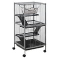 thumbnail image 1 of PawHut Cage Roulante à 4 Niveaux pour Petits Animaux, Maisonnette de Jeu, Cage de Luxe pour Cochon d'Inde, 1 of 10