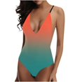 thumbnail image 4 of Birdeem Women Fasion Bikini Print Strappy Back Set Swimsuits Plus Size Bathing Suits Tankinis Swimwear, 4 of 9