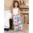 thumbnail image 2 of Up Past 8 Girls' Pajama Pants Fuzzy Plush Sleepwear Fun Pants, 2 of 8