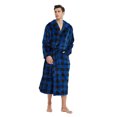 thumbnail image 2 of VULCANODON Mens Robe with Hood, Fleece Bathrobe Plush Robes for Men, 2 of 4