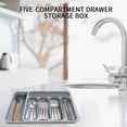 thumbnail image 4 of Hxlamzoo Organiseur de Couverts - Organiseur de Tiroir de Cuisine Extensible, Organiseur d'Ustensiles Ajustable, Organiseur de Tiroir à Couverts pour Fourchettes, Couteaux, Organiseurs de Cuisine Polyvalents et Solution de Rangement, 4 of 8