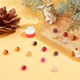 thumbnail image 2 of CHUANK 100pcs 10 Color Crackle Glass Beads 10mm Handcrafted Lampwork Round Crystal Beads Bulk, 2 of 9