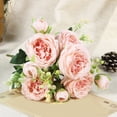 thumbnail image 1 of LSLJS Beautiful Artificial Silk Fake Flowers Wedding Valentines Bouquet Bridal Decor, Valentine's Day Decorations, 1 of 6