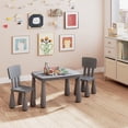 thumbnail image 4 of Gymax Kids Table & 2 Chairs Set Toddler Activity Play Dining Study Desk Gray, 4 of 10