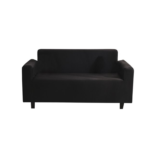 maskred Sofa Cover Elastic All-inclusive Sleeve Dust-proof Slipcover Scratch-resistant Covers Protector Full Coverage Home Decor Black L