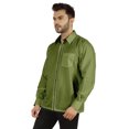 thumbnail image 4 of Bestman Solid Formal Shirt For Mens Button Down Shirt Front Patch Pocket Office Wear, 4 of 7