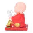 thumbnail image 3 of Buddha Ornament, Solar Power, Premium Plastic Material,  Moral And Cute Shape, Wide Application For Home Car Ornaments, 3 of 8