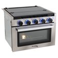 thumbnail image 1 of RecPro 21" Tall 3 Burner Propane RV Stove Gas Range without Range Hood, Silver, 1 of 12