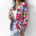 thumbnail image 2 of IROINID Blazer pour Femmes à Manches Longues Imprimé Col Rabattu, Ample Printemps et Automne, Ajusté, Petit Blazer, 2 of 8