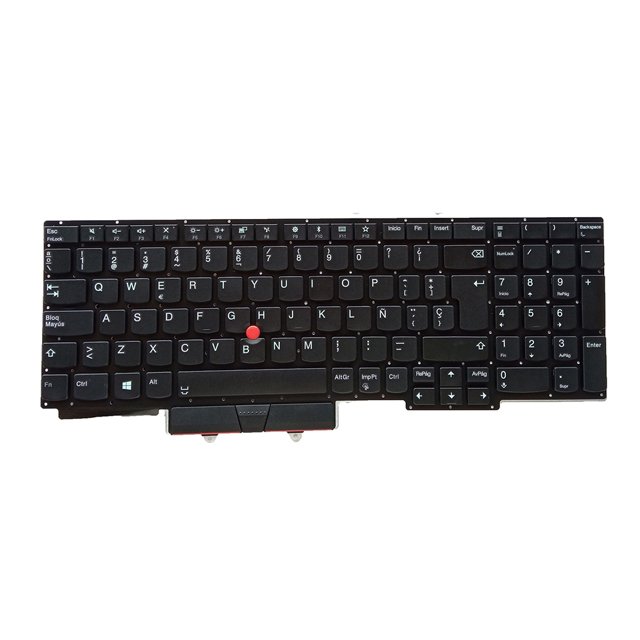 Laptop Black Keyboard Pointer Notebook Sensitive Key Board Apparatus Keypad without Backlit PC Accessories Replacement for Thinkpad E15 GEN 1
