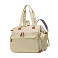 thumbnail image 2 of Lipstore Diaper Bag Backpack Pacifier Case Portable Wear Resistant with Straps Travel Bag Khaki, 2 of 8