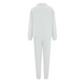 thumbnail image 3 of Timegard Ensemble de Survêtement 2 Pcs pour Femmes, Tenue à Demi-Glissière, Col en V, Chandail à Manches Longues, Pantalon de Survêtement à Bas Resserré, Ensembles d'Entraînement, 3 of 5