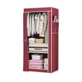 thumbnail image 4 of Feltree Easy Assembly Fabric Closet Organizer for Bedroom Storage, Multifunctional Wardrobe with Shelves and Drawers, Waterproof and Space Saving Design, 4 of 7