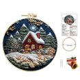 thumbnail image 2 of WMQPNNS New Trending Koofur Christmas C R O S S Stit Ch Embroidery Craft Kits ，Hand Christmas Diy Embroidery Patterns Stamped Kit Adults Kids Beginners Stamped Embroidery Kit, 2 of 4