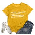 thumbnail image 1 of LUOGENLI T-shirts pour Femme pour Femmes T-Shirt d'Été pour Femme à Col Rond Mode à Lettres Imprimées Haut à Manches Courtes T-Shirt en Coton Coloré T-shirts pour Femme T-Shirt Graphique Saint-Valentin Jaune P, 1 of 2