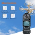 thumbnail image 2 of Amdohai 8 in 1 Handheld Digital Anemometer Wind Speed/Temperature/Humidity/Wind Chill/Heat Index/Dew Point/Barometric Pressure/Altitude Meter with LCD Backlight--Black, 2 of 8
