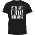 thumbnail image 1 of T-Shirt Noir pour Adulte Straight Outta The 80's, 1 of 1