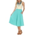 thumbnail image 1 of White Mark Jupe Midi Évasée pour Femme, Menthe, TG, 1 of 6