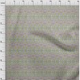 thumbnail image 3 of oneOone Silk Tabby Fabric Leaves & Floral Block Printed Craft Fabric BTY 42 Inch Wide, 3 of 4