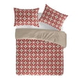 thumbnail image 1 of Gouchee Home Komet Coral 3-Piece Queen Duvet Cover Set – Cotton Percale & OEKO-TEX Certified – Includes Duvet Cover & Pillow Shams, 1 of 2