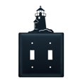 thumbnail image 1 of Village Wrought Iron ESS-10 Couverture d'Interrupteur de Phare Double - Noir, 1 of 3