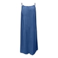 thumbnail image 4 of EGNMCR Robe Longue Ample à Bretelles pour Filles, Mode, Mignonne, Couleur Unie, avec Cordon au Dos, Robe pour Filles, 4 of 9