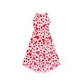 thumbnail image 1 of Robe Fille Rouge Cœur Amour Sans Manches Saint-Valentin Robe 12 Ans, 1 of 6