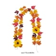 thumbnail image 2 of Fall Garland Fall Decorations for Home Thanksgiving Decor Fall Garland Maple Leaf Hanging Vines Garland Artificial Foliage Garland Thanksgiving Decor for Home Wedding Fireplace Party Christmas, 2 of 6
