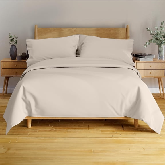 Organic Bamboo Sheets Queen Set PC Ultra Soft & Breathable Cooling Sheets for Hot Sleepers Hotel Luxury Queen Sheets Deep Pocket Queen Bed Sheets Draps Queen ()