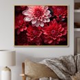 thumbnail image 1 of Designart Mums framed wall art decor, Mums framed wall Art, Enchanting Black Mums , Multi-Color Large Traditional Natural framed wall art, 32x16 inches Natural brown color Frame, 1 of 5