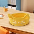 thumbnail image 1 of Cats Ear Cottons Thread Organizer Basket office Household Cosmetics Snacks Sundries Woven Desktop Organizer Box, 1 of 6