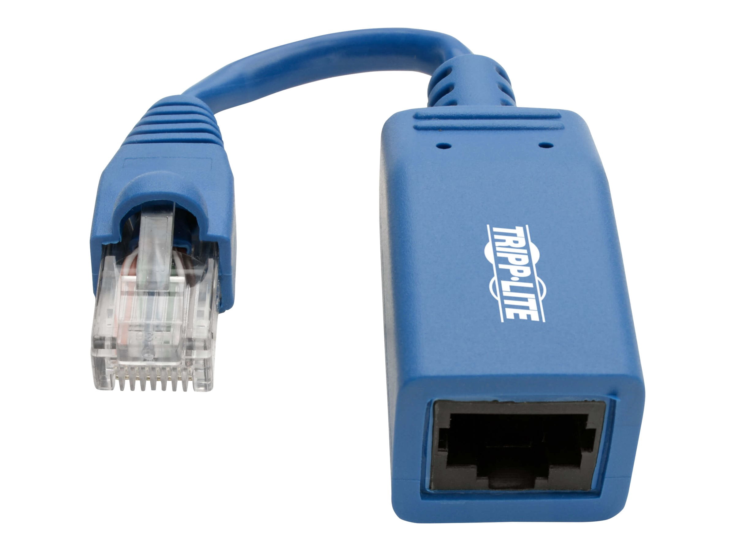 Tripp Lite Cisco Console Rollover Cable Adapter (M/F) - RJ45 to RJ45, Blue, 5 in. - Serial adapter - RJ-45 (M) to RJ-45 (F) - 42 ft - CAT 5e/6 - molded - blue