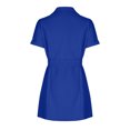 thumbnail image 4 of Gspmoly Robes d'Été, Tailleur pour Femme à Lacets, Col à Revers, Boutons, Robe Unie, Robes de Cocktail pour Femmes en Liquidation, 4 of 5
