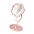 thumbnail image 2 of figatia Miroir de Maquillage pour Table Pivotant à 360 Degrés Réglable avec Rangement Miroir de Table Rose, 2 of 9