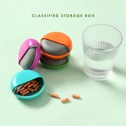 Tyidzon Portable Travel Pill Organizer, Sealed Against Moistures Pill Case Medicine Supplements Pills Box