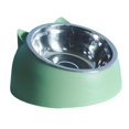 thumbnail image 1 of lionlar Bol pour Chat et Chien Surélevé Incliné Antidérapant Conteneur pour Chien Vert, 1 of 5