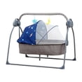 thumbnail image 2 of Lipstore Automatic Baby Bassinet Melodies Timer for 0-18 Months Auto Rocking Bassinet blue, 2 of 8