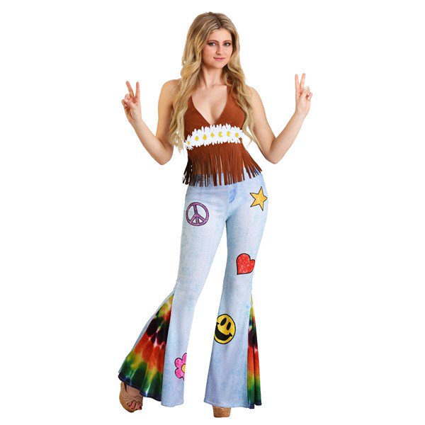 Déguisement Hippie Patchwork pour Femme